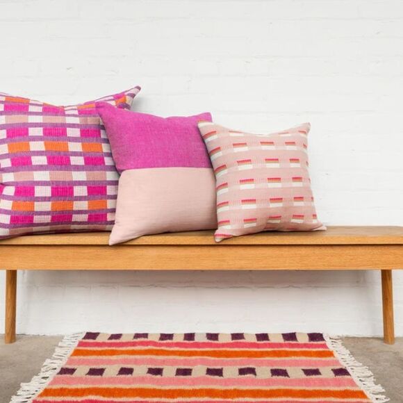 Bolé Road Textiles • Mursi Pillow - Cerise - Picture 4 of 10